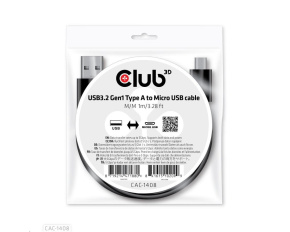 Club3D Kabel USB 3.2 Gen1 Type-A to Micro USB Cable M/M, 1m