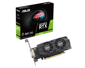 ASUS VGA NVIDIA GeForce RTX 3050 LP BRK 6G, 6G GDDR6, 1xDP, 1xHDMI, 1xDVI