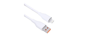 Solight lightning kabel, USB 2.0 A konektor - Lightning konektor, silikon, 1m