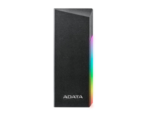 ADATA Externí box pro M.2 EC700G, USB-C 3.2 Gen 2, M.2 2230 / 2242 / 2280, RGB, černá