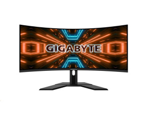 GIGABYTE LCD - 34" Gaming monitor G34WQC A, Prohnutý VA1500R, 3440x1440 WQHD, 144Hz, 4000:1, 350cd/m2, 1ms, 2xHDMI, 1xDP