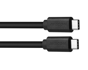 AVACOM datový a nabíjecí kabel USB Type-C - USB Type-C, 40cm, černá