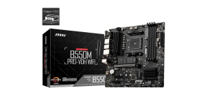 MSI MB Sc AM4 B550M PRO-VDH WIFI, AMD B550, 4xDDR4, VGA, mATX