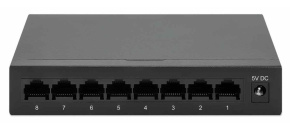 Intellinet 8-Port Gigabit Ethernet Switch, kovový