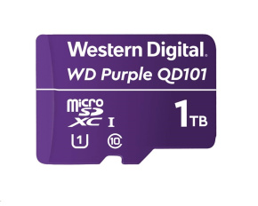 WD MicroSDXC karta 1TB Purple WDD100T1P0C Class 10 (R:100/W:60 MB/s)