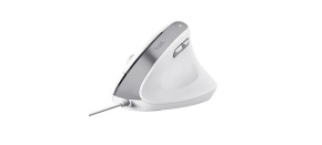 TRUST myš Bayo II Ergonomická vertikální myš, USB, bílá