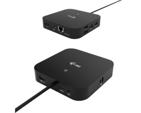 i-tec USB-C HDMI DP Docking Station, Power Delivery 100 W