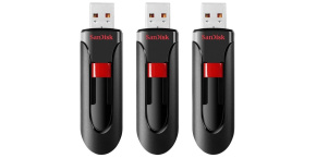 SanDisk Flash Disk 32GB Cruzer Glide, USB 2.0, Černá, 3 Pack