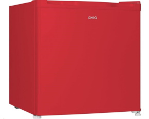 CHiQ CSD46D4RE minibar, 46 litrů, 2 přihrádky, 0 °C až +10 °C, 39 dB, červený