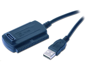 GEMBIRD Kabel adaptér USB 2.0 - IDE 2,5"/3,5" + SATA (redukce + napájecí zdroj)