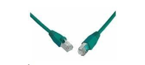 Solarix Patch kabel CAT5E SFTP PVC 0,5m zelený snag-proof C5E-315GR-0,5MB