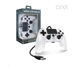 Cirka NuForce Wired Game Controller for PS4/PC/Mac (White)