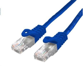 C-TECH kabel patchcord Cat6, UTP, modrý, 1m