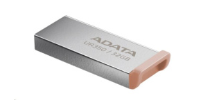 ADATA Flash Disk 32GB UR350, USB 3.2 Dash Drive, kov hnědá