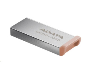 ADATA Flash Disk 32GB UR350, USB 3.2 Dash Drive, kov hnědá