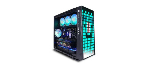 IN WIN skříň 309, mid tower, 1xUSB-C, 2xUSB 3.0, průhledná bočnice, černá
