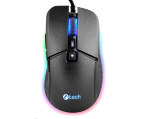 C-TECH herní myš Dawn, casual gaming, 6400 DPI, RGB podsvícení, USB