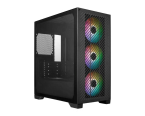 Cooler Master case Elite 301, mini-ITX, 3x 120mm ARGB Fan, bez zdroje, černá