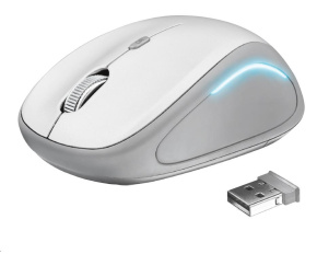 TRUST myš Yvi FX Wireless Mouse - white