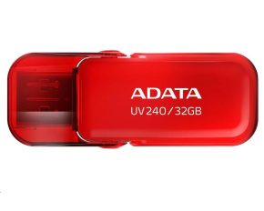 ADATA Flash Disk 32GB UV240, USB 2.0 Dash Drive, červená