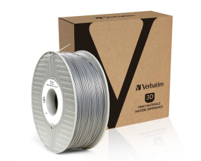 VERBATIM 3D Printer Filament ABS 1.75mm, 404m,1kg silver/metal grey (OLD PN 55016)