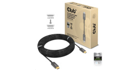 Club3D Kabel prodlužovací Ultra Rychlý HDMI™ Certifikovaný AOC kabel 8K60Hz (M/M), 4K120Hz, 20m, černá