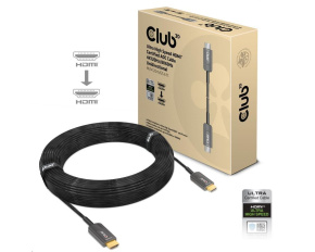 Club3D Kabel prodlužovací Ultra Rychlý HDMI™ Certifikovaný AOC kabel 8K60Hz (M/M), 4K120Hz, 20m, černá