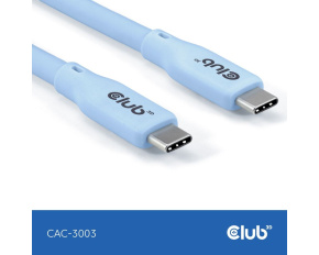 Club3D Kabel USB-C 4.0, 20Gbps, 4K60Hz, PD 240W, 2m, modrá