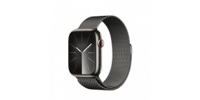 APPLE Watch Series 9 GPS + Cellular 41mm Graphite Stainless Steel Case with Graphite Milanese Loop