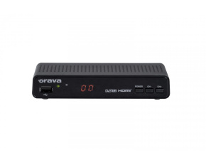 Orava DVB-30 digitální pozemní přijímač DVB-T2, HD, HEVC, PVR, paměť pro 500 programů, SCART, HDMI, ethernet, černá