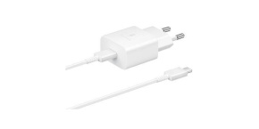 Samsung cestovní nabíječka EP-T1510EWE + kabel USB-C, 15W, bílá (OOB bulk)