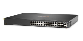 HPE Aruba Networking CX 6300F 24-port 1GbE Class 4 PoE and 4-port SFP56 Switch JL666AR RENEW