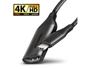 AXAGON RVC-HI2M, USB-C -> HDMI 2.0a redukce / adaptér, 4K/60Hz HDR10