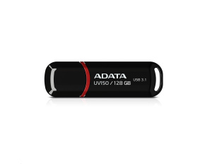 ADATA Flash Disk 128GB UV150, USB 3.1 Dash Drive (R:90/W:20 MB/s) černá