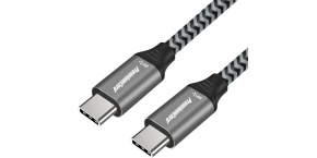 PREMIUMCORD Kabel USB 3.2 Gen 1 USB-C (M/M), bavlněný oplet, 2m