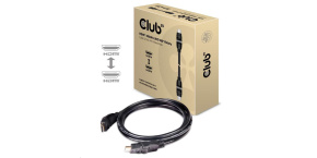 Club3D Kabel HDMI 2.0 4K60Hz UHD, 360 otočné konektory (M/M), 2m