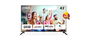 CHiQ U43G7LX TV 43", UHD, smart, Android, Dolby Vision, Frameless