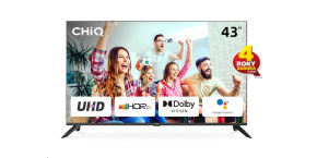 CHiQ U43G7LX TV 43", UHD, smart, Android, Dolby Vision, Frameless