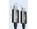 PREMIUMCORD Kabel USB4™ 40Gbps 8K@60Hz Thunderbolt 3, 0,8m