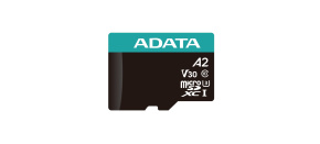 ADATA MicroSDXC karta 256GB Premier Pro UHS-I V30S (R:100/W:80 MB/s) + SD adaptér