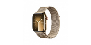 APPLE Watch Series 9 GPS + Cellular 41mm Gold Stainless Steel Case with Gold Milanese Loop