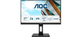 AOC MT IPS LCD WLED 27" U27P2CA - IPS panel, 3840x2160, 2xHDMI, DP. USB-C, USB, repro, pivot