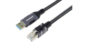 PremiumCord Ethernetový kabel USB3.2 na LAN RJ45 10/100/1000, 1m