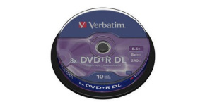 VERBATIM DVD+R(10-pack) Double layer/8x/8.5GB/spindle