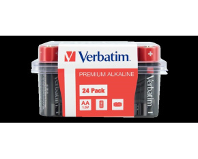 VERBATIM Alkalická Baterie AA 24 Pack / LR6