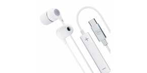 3mk sluchátka - Wired Earphones USB-C, bílá