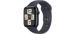 Apple Watch SE (2024) GPS 40mm Midnight Aluminium Case with Midnight Sport Band - S/M