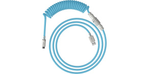 HyperX USB-C Coiled Cable Light Blue-White - Příslušenství ke klávesnici