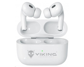 Viking bluetooth sluchátka s mikrofonem VPRORT, bílá