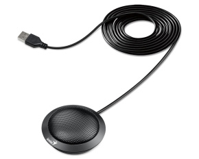 GENIUS mikrofon MIC-100U, stolní, drátový, USB, černá